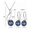 thumbnail image 2 of Conjunto De Joyas Con Perlas Negras Malubero Para novia, 2 of 3