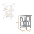 thumbnail image 4 of FM FURNITURE Clio Auxiliary Table, with two shelves, 4 of 5