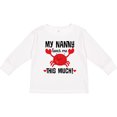 thumbnail image 3 of Inktastic Nanny Loves Me Grandson Boys or Girls Long Sleeve Toddler T-Shirt, 3 of 5