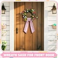 thumbnail image 3 of Dalrosia Wreath Sash for Front Door Wreath Satin Sash Blank Sashes Embroidery Monogram Yard Doorway Indoor Outdoor Wall Ribbon Bow Home Decor, 3 of 6