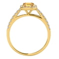thumbnail image 4 of AoneJewelry 1.85 Carat Citrine Diamond Ring In 10K Rose, White & Yellow Gold, 4 of 4