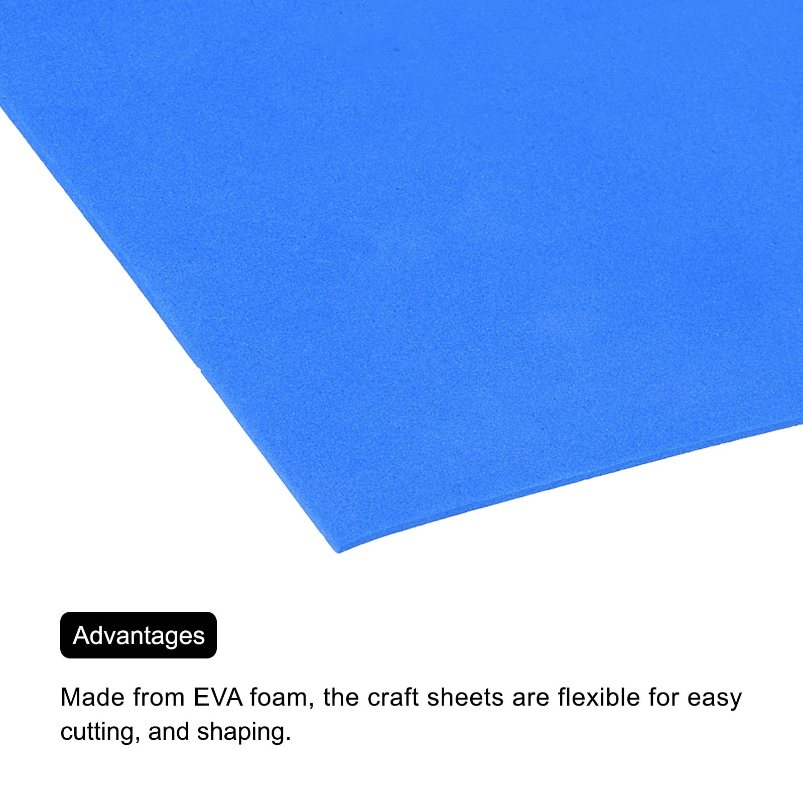 Uxcell EVA Foam Sheets Dark Blue 39.4 Inch x 39.4 Inch 2mm Thick Crafts Foam Sheets for Costumes, Arts and Crafts Projects Pack of 1