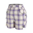 thumbnail image 1 of Pantalones cortos de bolsillo del botón de la mano de la mano Rosegal Pantalones cortos de talla grande, 1 of 5