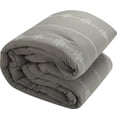 thumbnail image 3 of Lanco Grey Comforter Set California King Size , 7 Piece Satin Stitching Embroidery Bedding Set, 3 of 5