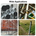 thumbnail image 5 of Uxcell 160mm (6 5/16") ID Rubber End Caps, Pipe & Fence Post Protectors Flexible End Caps for Industrial Pipes, Metal Tubing, Outdoor Fencing, Light Gray, 5 of 6