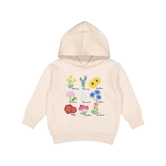 Inktastic Wild Flower Chart Toddler Hoodie