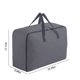 thumbnail image 3 of Bolsa de almacenamiento con asa y cierre, maleta de viaje para ropa pequeña, edredones, cojines, tejido, resistente, fácil de transportar, de tela duradera, ideal para dormitorios, 3 of 9