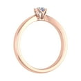 thumbnail image 2 of 1/4 Carat Diamond Solitaire Engagement Ring Band in 14K Rose Gold (Ring Size 8), 2 of 4
