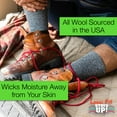 thumbnail image 6 of Loose Fit Stays Up Marled Merino Wool Men's and Women's Sock (Pack of 2) Made in USA., 6 of 8