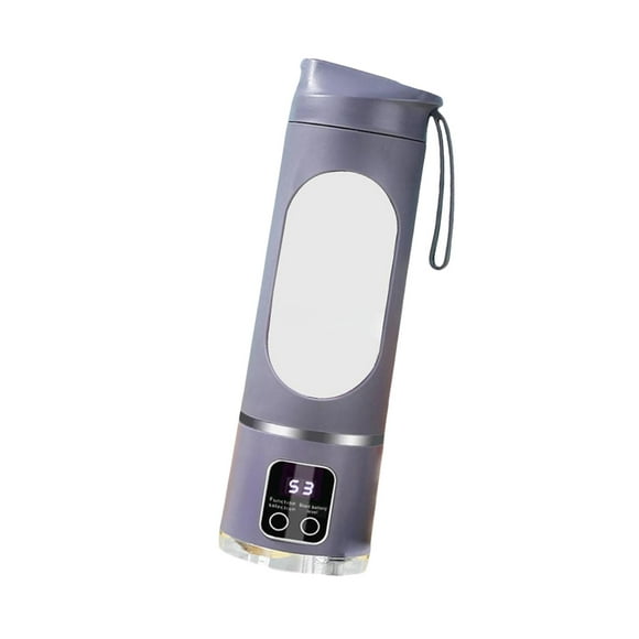 Mezclador personal de licuadora portátil para un exprimidor eléctrico de 450 ml compacto de 50W recargable de batidos con 10 cuchillas para interiores púrpura