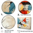 thumbnail image 3 of Designart "Colorful Geometric Atmosphere I" Modern Geometric Floater Framed Canvas Wall Art, 3 of 5