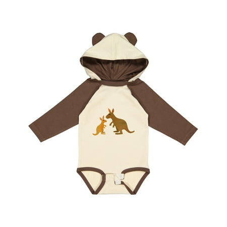 

Inktastic Kangaroo Family Boys or Girls Long Sleeve Baby Bodysuit