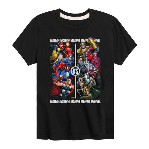 Marvel - Heroes Vs Villains - Toddler And Youth Short Sleeve Graphic T-Shirt