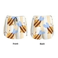 thumbnail image 5 of Lsque A Bee Printed Women's Running Shorts with Liner Pockets,Elastic Quick Dry Workout Athletic Gym Yoga Shorts,Womens High Waist Shorts-X-Large, 5 of 9
