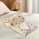 thumbnail image 4 of Manta polar de doble capa para niños | Edredón de gasa cálido y relajante | Manta suave de 100 x 120 cm para cama y sofá | Beige, blanco y naranja, 4 of 6