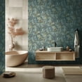 thumbnail image 5 of Teal Lush Forest Tropical Wallpaper, 5 of 5