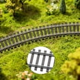 thumbnail image 2 of HO Scale Nickel Silver Track with Wood Ties – Set of 4 Realistic Model Railroad Tracks- R3 66602, 2 of 6