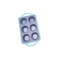 thumbnail image 2 of Moldes Molde para hornear antiadherente de 6 tazas con asa Utensilios para hornear Cupcakes Decoración Gadget de cocina Esfera de molde de Herramientas y accesorios para hornear gris y verde Billuyoard HA080611-02, 2 of 6