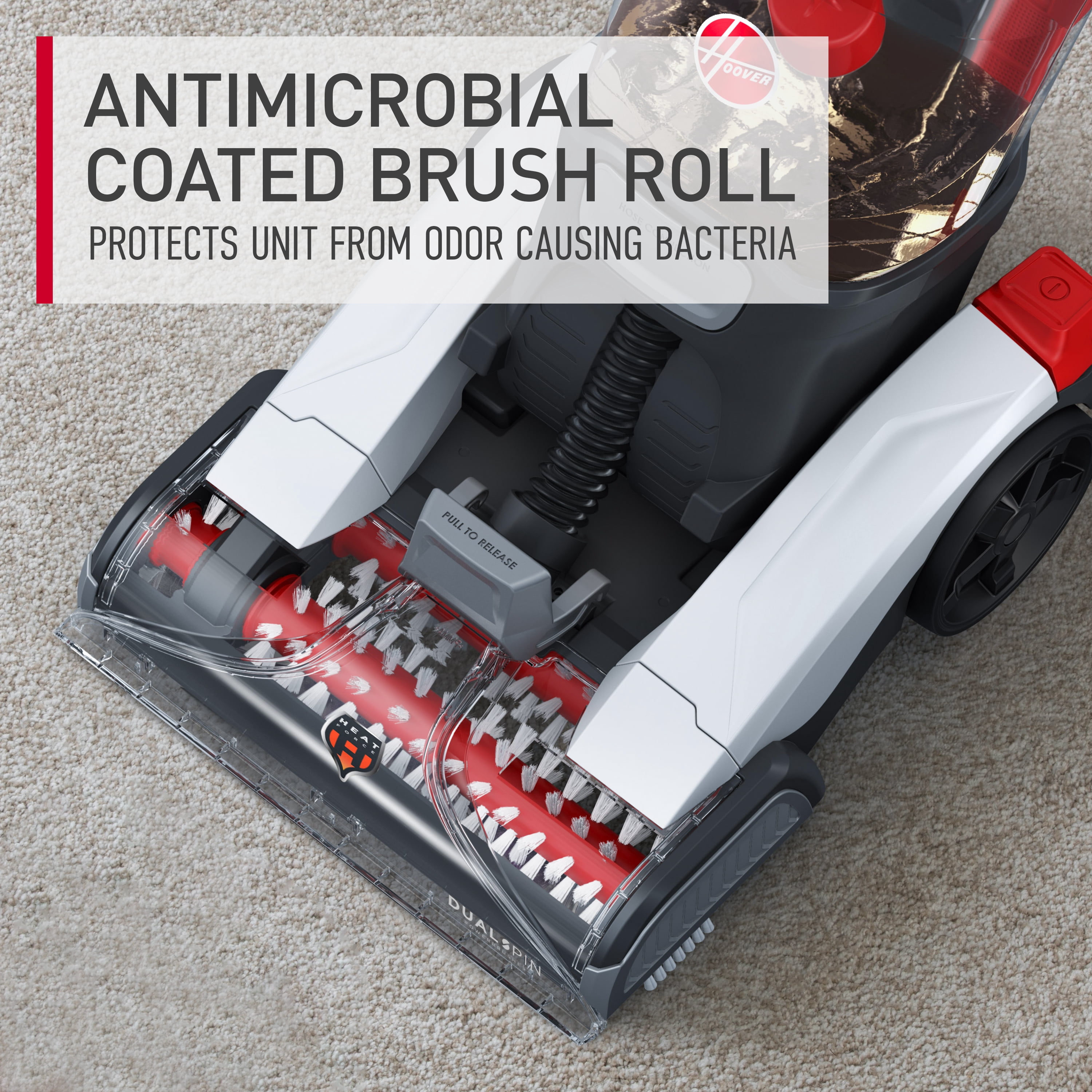 Hoover Dual Spin Pet Plus Carpet Cleaner Machine, for Carpet, Rugs, and Upholstery, Pet Tool Attachment, Trial Size Formula Included, FH54050V