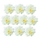 thumbnail image 2 of 10 cabezas de flores de peonía artificiales de 9 cm para decoración de sombreros de boda. Blanquecino, 2 of 8