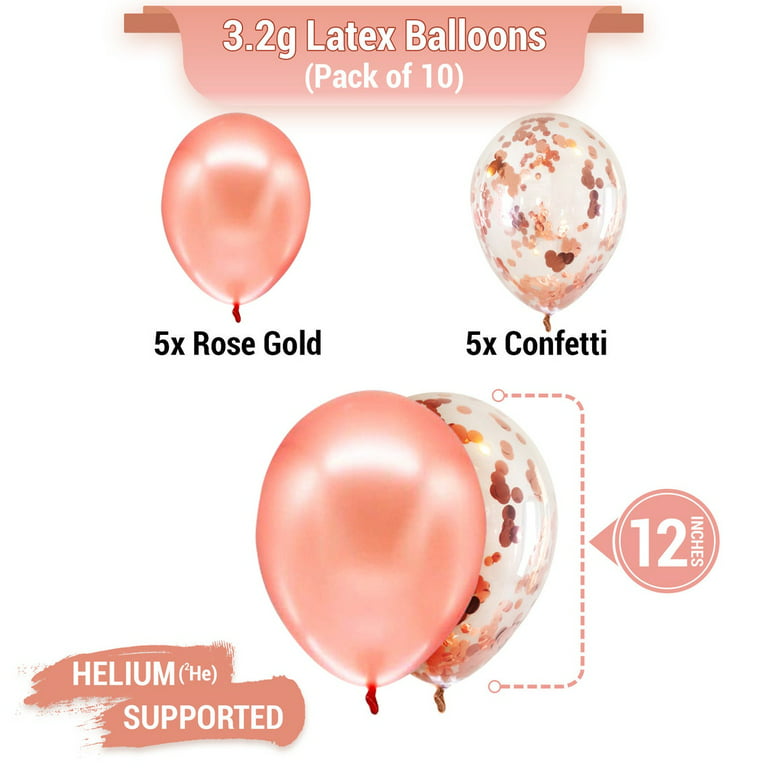 5 Ballons Cœur Rose 11ou 28cm Latex - Délices Suprêmes