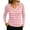#07 Pink 【Mix, Match & Rotate: Stock Up on Daily Colors】, variant on Women's V Neck Long Sleeve Loose Fit Printed Blouse Cute Trendy Outfits Comfy Lightweight Summer Vacation | CSEONE,Army Green L