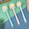thumbnail image 3 of Fareti Dual-Sided Exfoliating Shower Brush, Soft Bristles Loofah for Back Cleaning, Long Handle Back Scrubber for Deep Cleansing, Bath Sponge for Men Women, 3 of 3