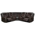 thumbnail image 4 of Pemberley Row PU Leather Brown L-Shaped Recliner Sectional Sofa Durable Unassembled, 4 of 8