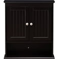 thumbnail image 2 of Spirich Wall Mounted Bathroom Cabinet with Doors and Shelves, Espresso, 2 of 6