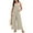 Khaki, variant on Hvot&aat Women's 2025 Summer Cotton Linen Jumpsuits Casual Loose Sleeveless Split Wide Leg Pants Romper Overalls with Pockets