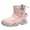 Pink, variant on B91xZ Kids Snow Boots Girls Boys OutdoorBoots Warm Boots With Cotton Snow Boots (Pink, 13.5 Little Child)