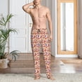 thumbnail image 2 of Fotbe Corgi Head with Floal Pantalones de Pijama para Hombre, Pantalones de Dormir, Pantalones de Casa con Cintura Ajustable y Bolsillos-XX-Large, 2 of 6