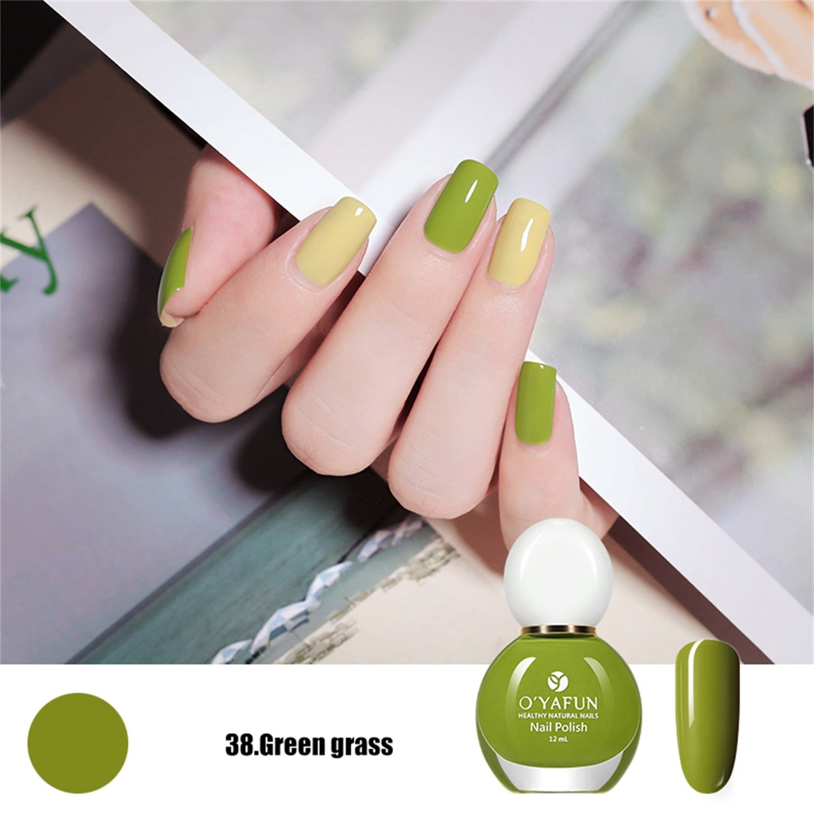 WIFKLSIIPG Matte nail polish Long-lasting no-bake quick-drying matte nail polish 12ML