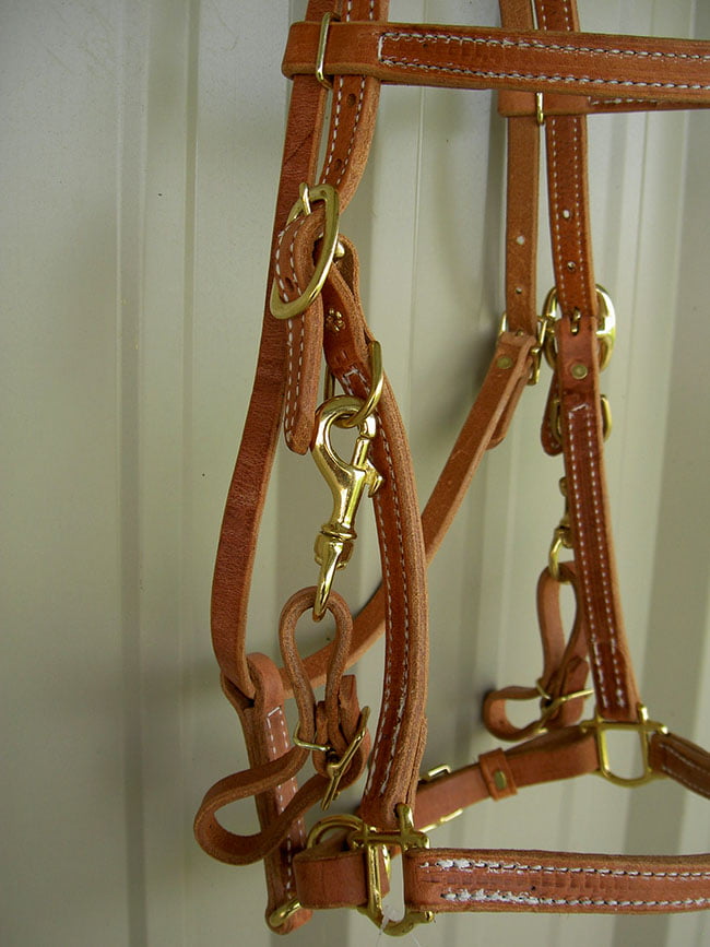 Amish USA Horse Tack Hermann Oak Leather Over-N-Under Whip 975H985
