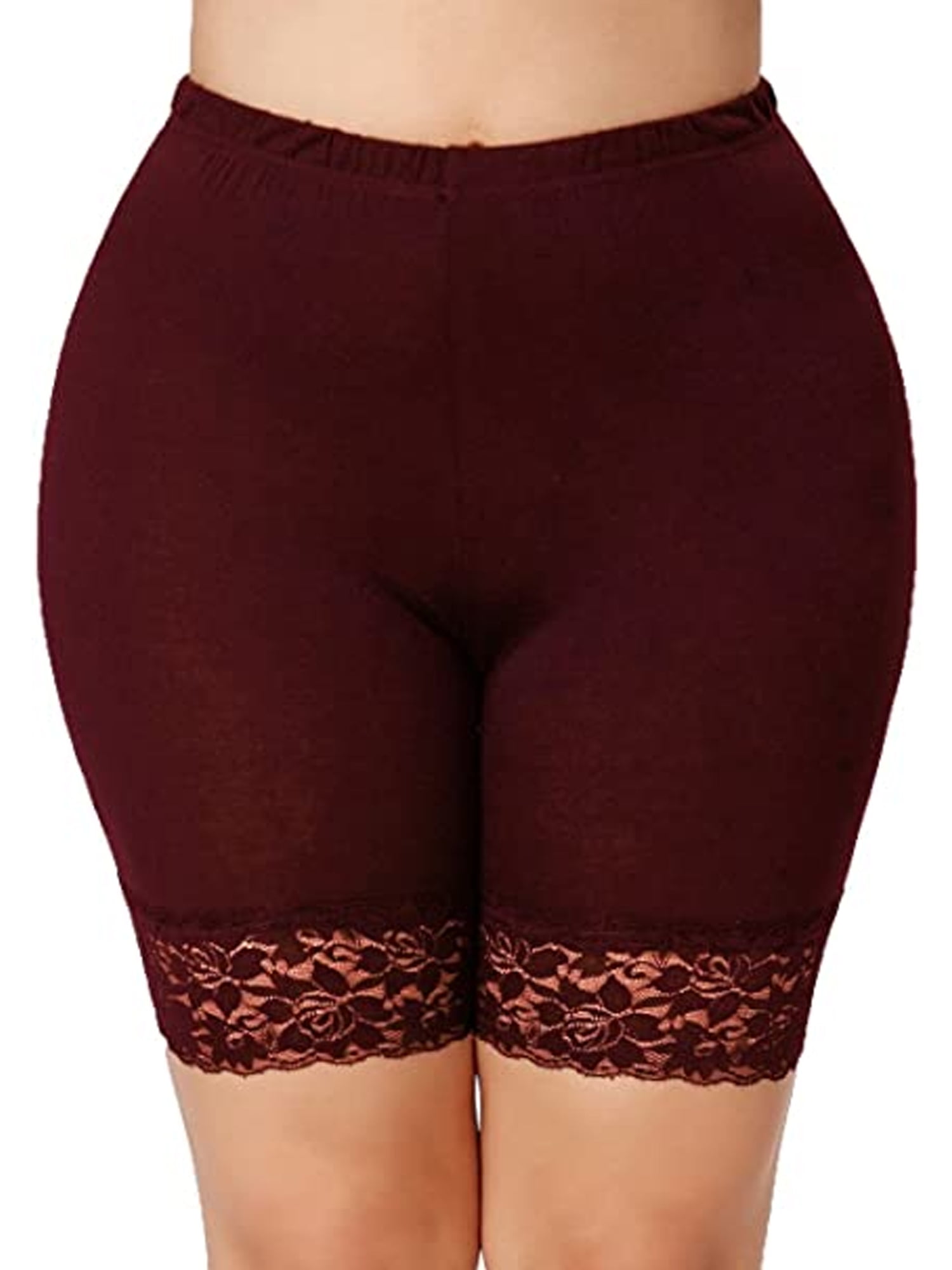 Pudcoco Women Seamless Modal Ice Silk Under Skirt Safety Shorts