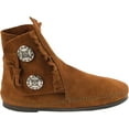 thumbnail image 4 of Minnetonka Mens Two Button Hardsole Boot, Brown, Size 11, 4 of 5
