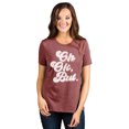 thumbnail image 2 of Oh Ok, But. Women's Fashion Relaxed T-Shirt Tee Heather Rouge Small, 2 of 5