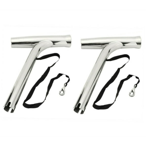 2 Pack Stainless Steel Fishing Rod Holder Outrigger Plug-in Marine Boat Yacht