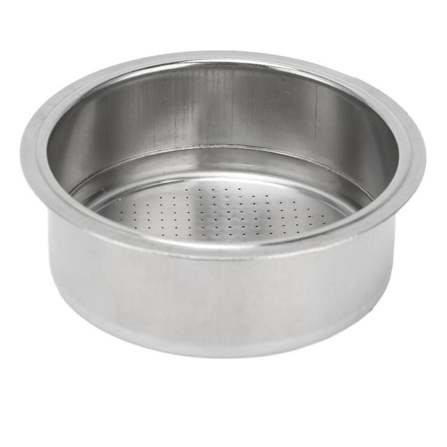 Colador de cesta de filtro presurizado de 2 tazas de café de acero inoxidable