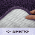 thumbnail image 5 of Furkithn Purple Bathroom Rugs Mat, Soft Absorbent Microfiber Bath Rugs, Non Slip, Machine Washable Bath Mats for Bathroom Floor, Tub and Shower, Home Decor Accessories, 16" × 24", 5 of 7