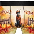 thumbnail image 4 of Happy Thanksgiving Doberman Pinscher Give Thanks Fall Beanie Scarf Welcome All Over Print Boxer Briefs Underwear for Men Dad Doberman Dog Lover Gifts - 00020, 4 of 6
