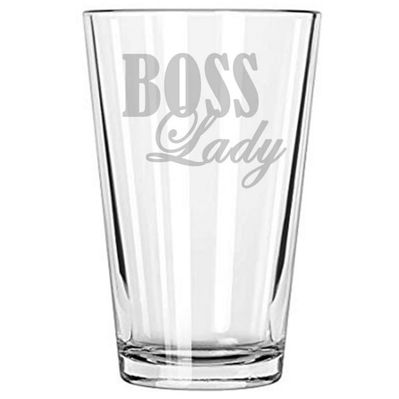 Alankathy Mugs bosslady boss lady girl friend mother grandma wine glass 16 oz beer pint