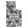thumbnail image 2 of Gray Christmas Snowman Pattern Toddler Nap Mats for Kids Preschool,50"x20" Sleeping Mat Bag or Kids,Toddler Sleeping Bag,Toddler Nap Mat or Daycare, 2 of 6