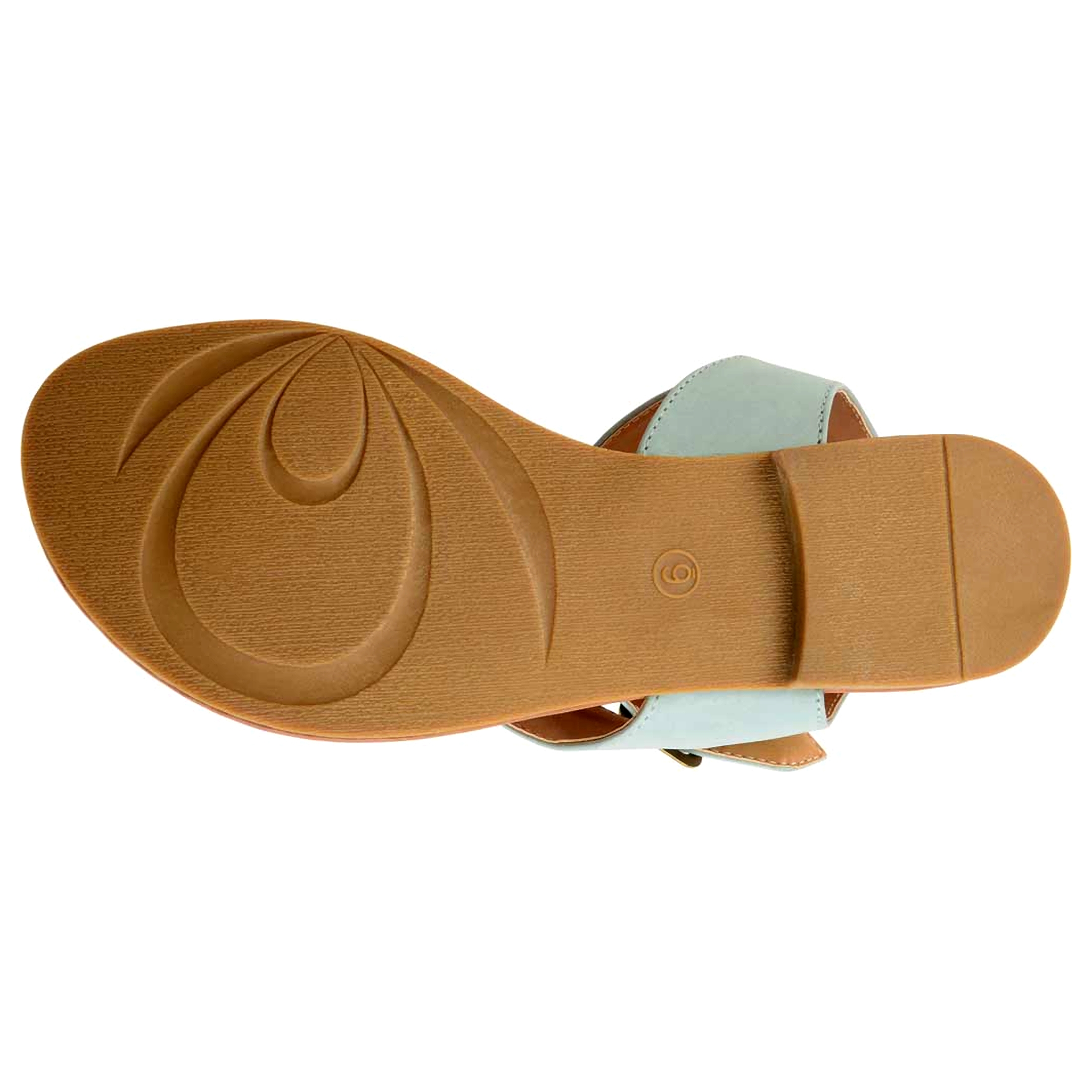 Journee Collection Womens Kyle Faux Leather Ankle Straps Flat Sandals