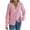 Pink, variant on Kaemgyyd Cardigan Sweaters for Women Fall Button down Cable Knit Coat Lightweight Long Lantern Sleeve Outerwear