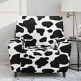 thumbnail image 2 of HELLHERO Cow Print Recliner Seat Covers for Reclining Chair Non Slip Fitted Lazy Boy Recliner Covers That Stay in Place with Storage Pockets, 2 of 8