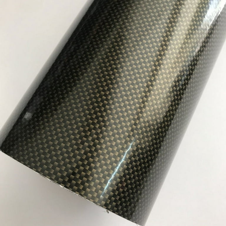 Glanz 2D Carbon Faser Vinyl Film DIY Styling Schwarz Silber Gold