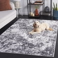 thumbnail image 3 of SAFAVIEH Amelia Alastar Abstract Distressed Area Rug, Charcoal/Ivory, 6' x 9', 3 of 11