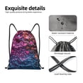 thumbnail image 4 of Rocae Heart Confetti on Glitter for Gym Bag Drawstring Bags Gym Backpack for Gym, Travel, Sports, Swimming, Beach-Small, 4 of 6