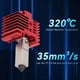 thumbnail image 4 of Kit De Hotend, Impresora 3D Segura Kit Hotend Hotend Ventilador De Enfriamiento De Boquilla De 0,4 Mm Para Consumibles PLA PETG, 4 of 7